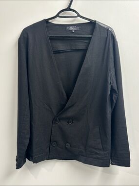 Deadly Companions Black Double-Breasted Jacket